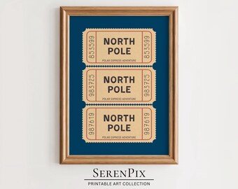 Jultryck med Nordpolbiljett: Polar Express-äventyr (digital nedladdning)
