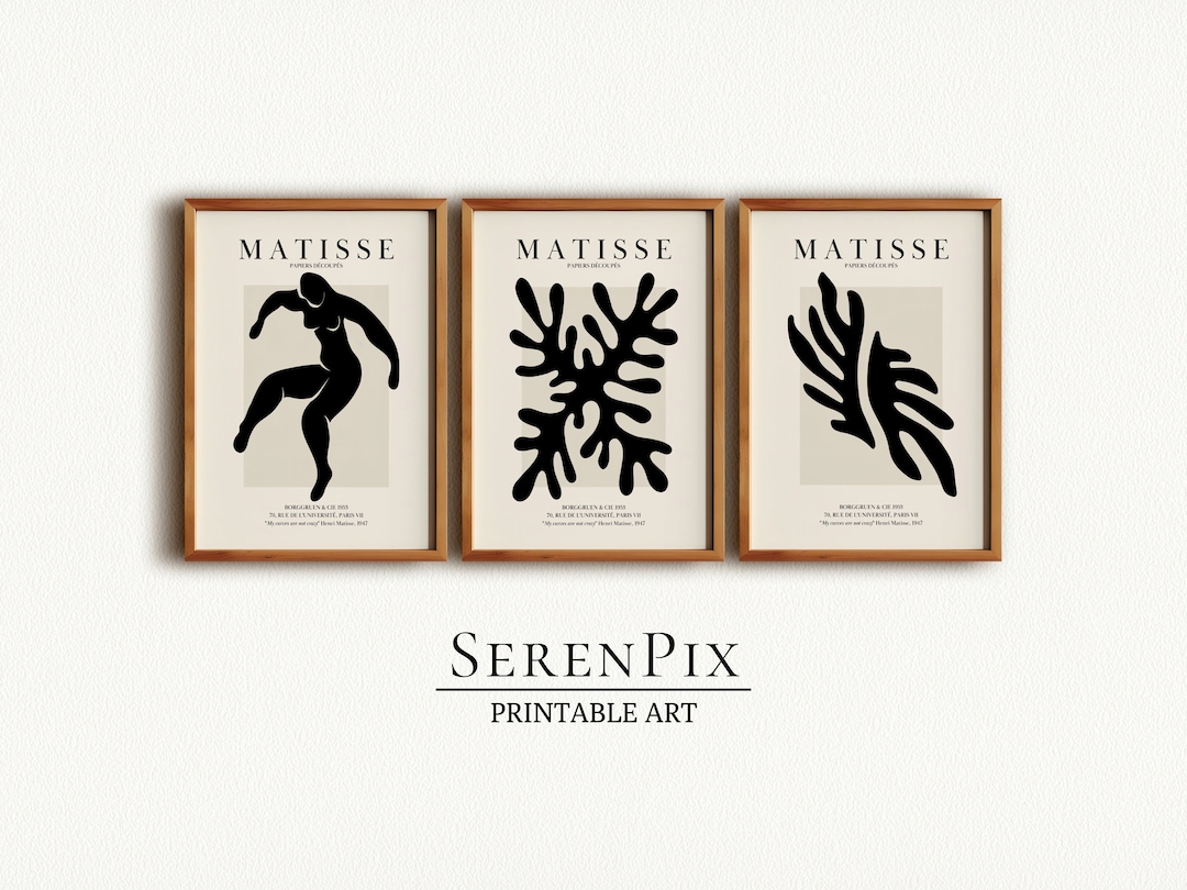 Matisse Wall Art, Set of 3 Wall Prints, Home Decor, Henri Matisse Art ...