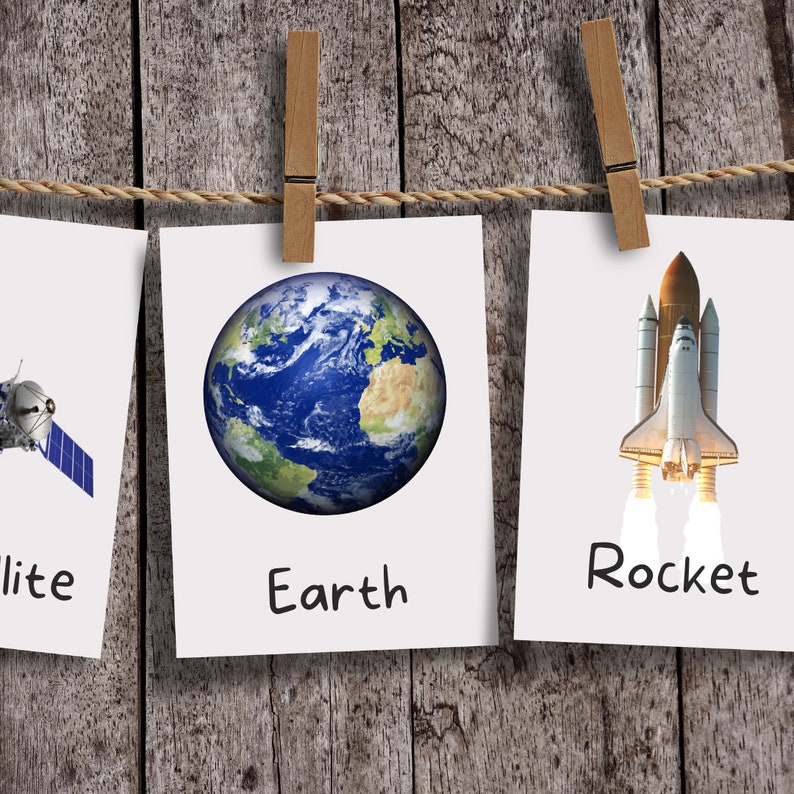 Printable Solar System Flashcards Space Flash Cards Outer - Etsy UK