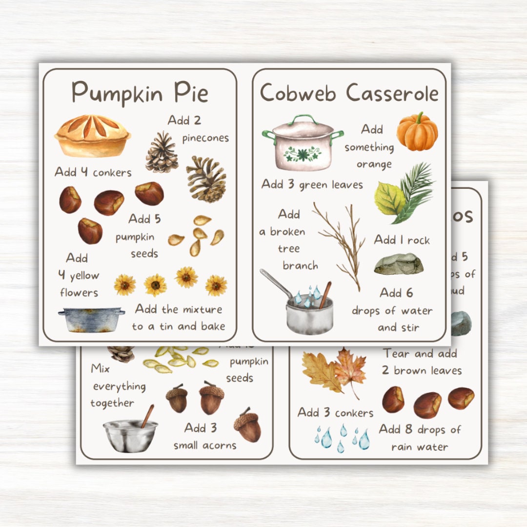 Printable Mud Kitchen Recipe Cards Educational Learning Etsy Printable Mud Kitchen Recipe Cards Educational Learning Etsy