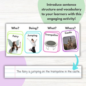 Printable Sentence Building Activity for Kids | Writing Prompts ...
