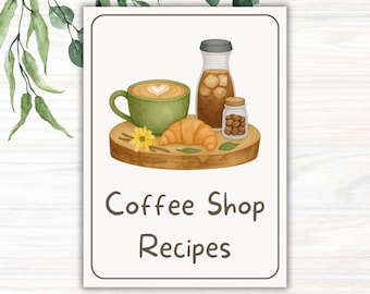 Ricette stampabili per bambini nella cucina di fango - Attività di gioco e conteggio ispirate alla caffetteria, risorse didattiche per l'apprendimento, scuola nel bosco