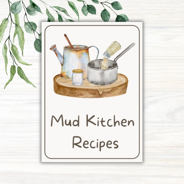 Printable Mud Kitchen Recipe Cards, Educational Learning Resources, Montessori Materials, Summer Activities, Outdoor Forest School, Nature