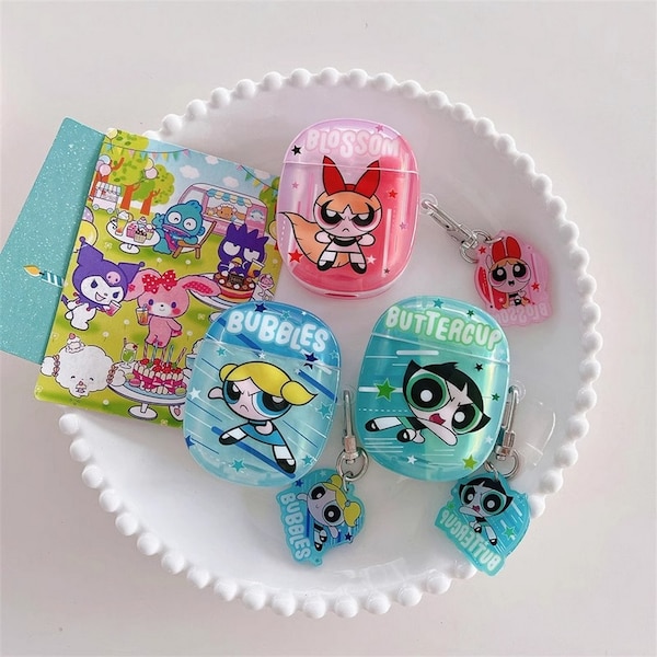 Suitable for AirPods Pro 2, cute cartoon little girl headphone case suitable for AirPods Pro 2 AirPod 3 2 1 AirPods 3 sets  with accessories
