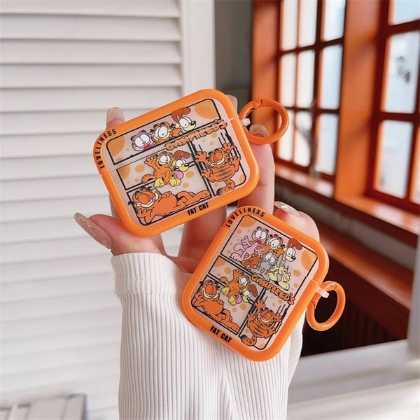 Suitable for AirPods Pro 2, Orange Cute Cat Earphone Case Suitable for AirPods Pro 2 AirPod 3 2 1 AirPods 3 sets AirPods 1 2