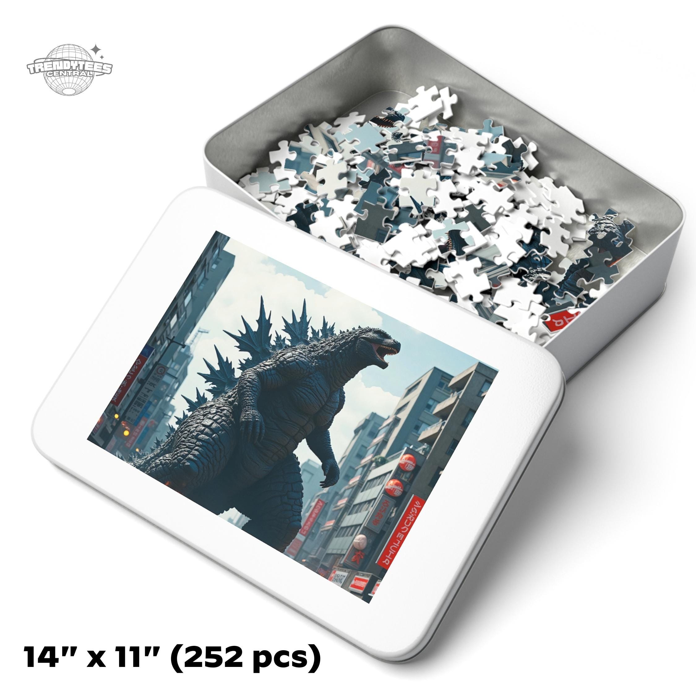 Godzilla Monster Jigsaw Puzzle - 30, 110, 252, 500 Pieces – Sci-fi