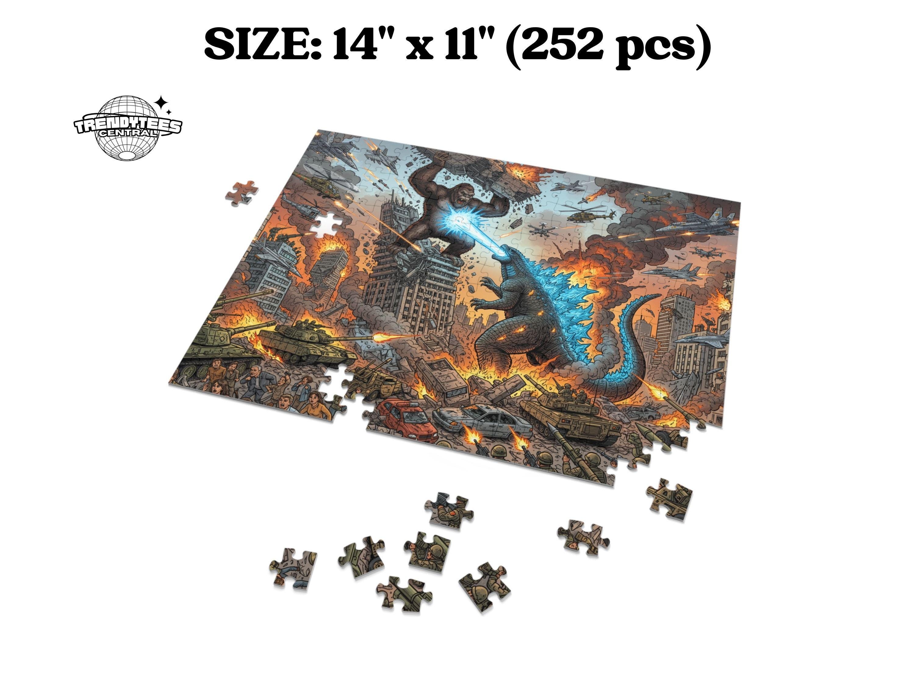 Godzilla Monster Jigsaw Puzzle, 30/110/252 Piece Gift for Kids