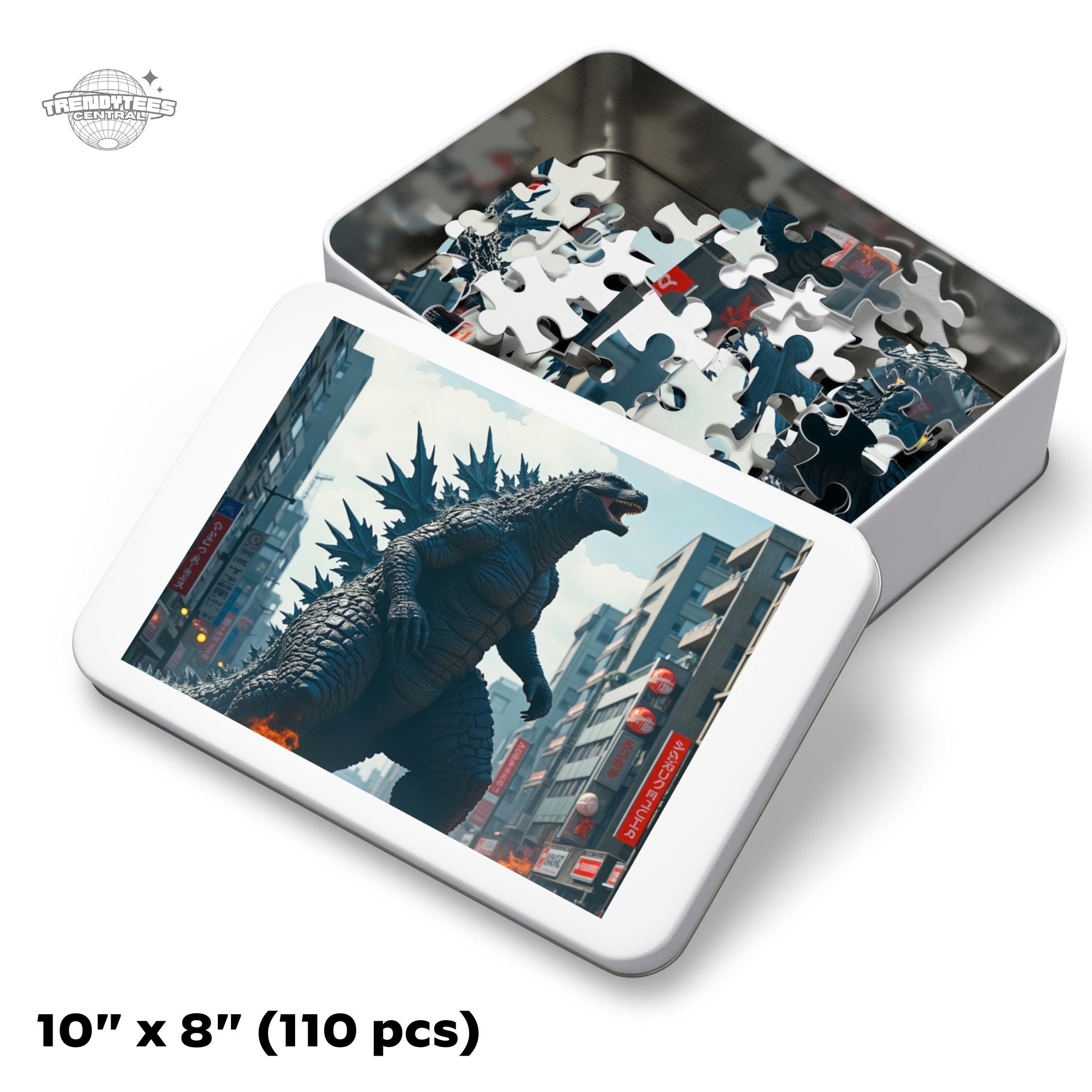 Godzilla Monster Jigsaw Puzzle - 30, 110, 252, 500 Pieces – Sci-fi