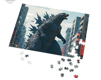 Godzilla Monster Jigsaw Puzzle - 30, 110, 252, 500 Pieces – Sci-fi