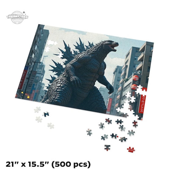 Godzilla Monster Jigsaw Puzzle - 30, 110, 252, 500 Pieces – Sci-fi