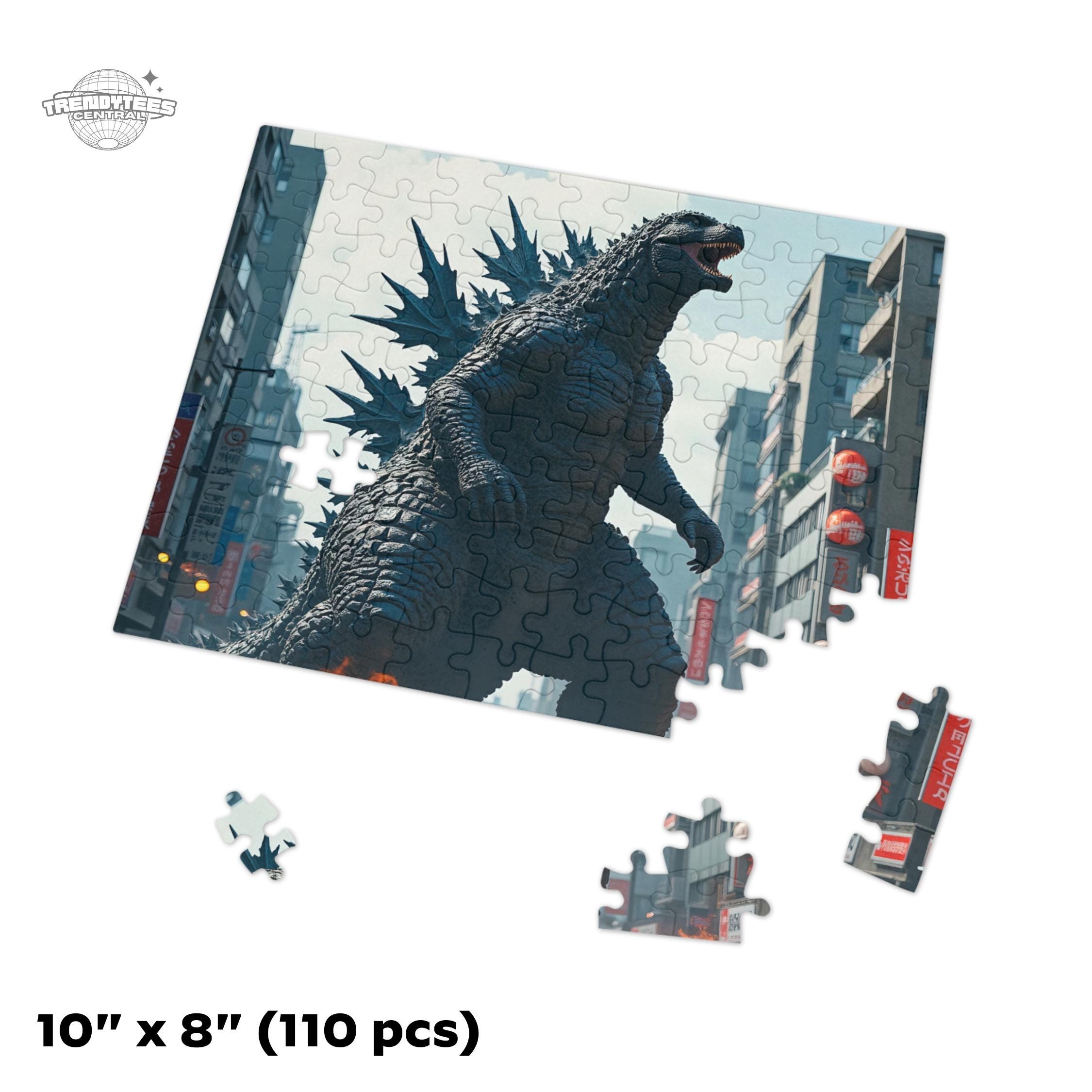 Godzilla Monster Jigsaw Puzzle - 30, 110, 252, 500 Pieces – Sci-fi