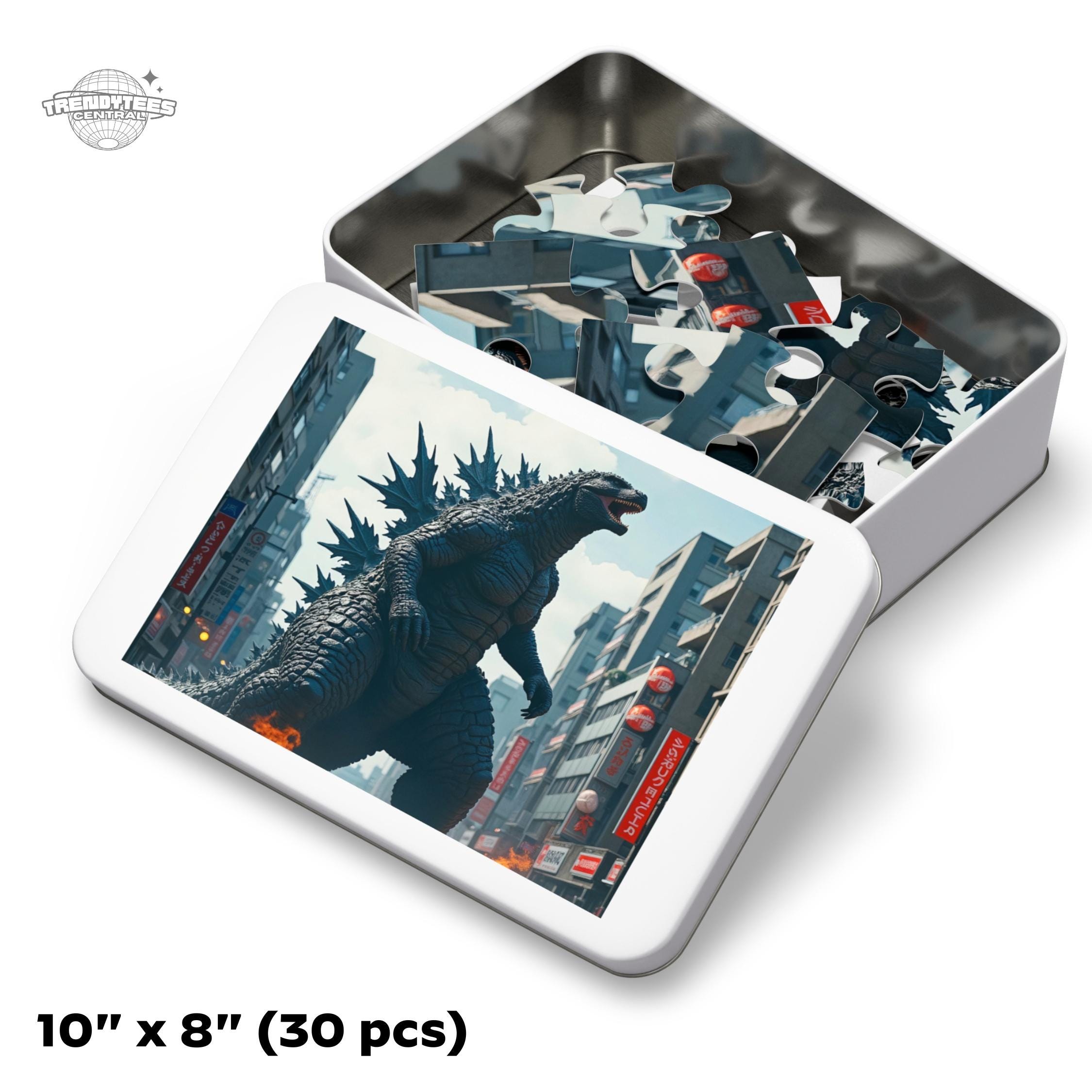 Godzilla Monster Jigsaw Puzzle - 30, 110, 252, 500 Pieces – Sci-fi