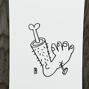 Original Art - Leg Up On Life - Drawing With Doofus