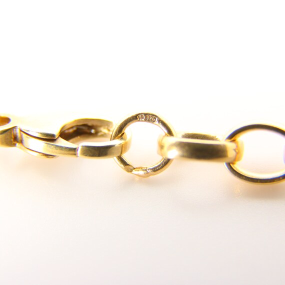 Vintage 9ct Belcher Chain Necklace Hallmarked 199… - image 10