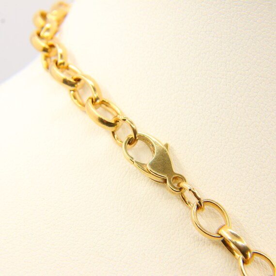 Vintage 9ct Belcher Chain Necklace Hallmarked 199… - image 5