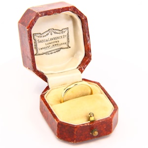 Vintage 18ct Gold Wedding Band Ring UK Size O 18 Carat Yellow Gold Hallmarked B.BROS Boxed
