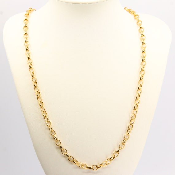 Vintage 9ct Belcher Chain Necklace Hallmarked 199… - image 2