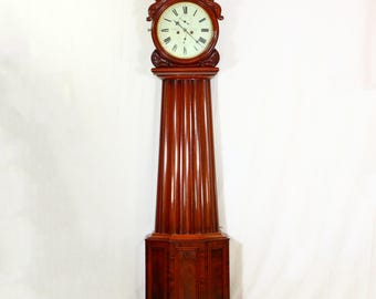 Antique Scottish 8 Day Longcase Clock – Mahogany Striking Grandfather Clock c.1870 – P. McFarlane & Sons Glasgow