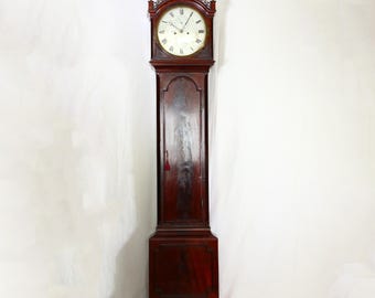 Antike Regency Mahagoni Standuhr - 8-Tage Schlag um 1830 - Richard Morse London - Englische Standuhr