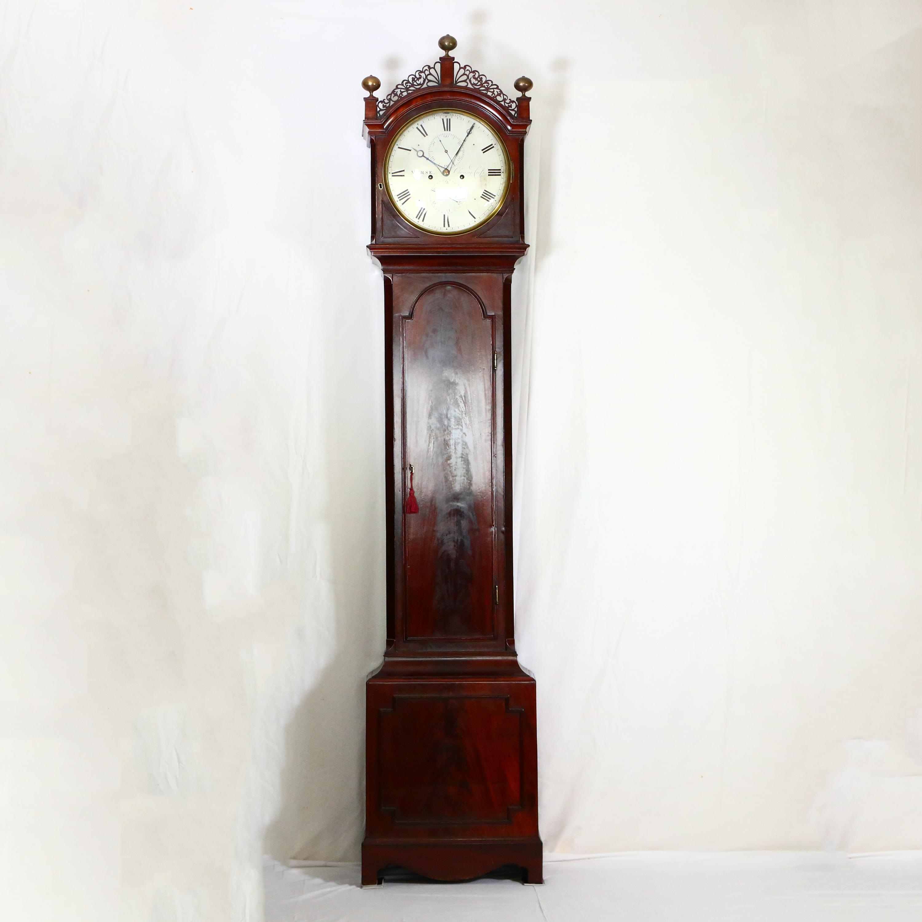Antique Regency Mahogany Longcase Clock – 8-day Striking C.1830