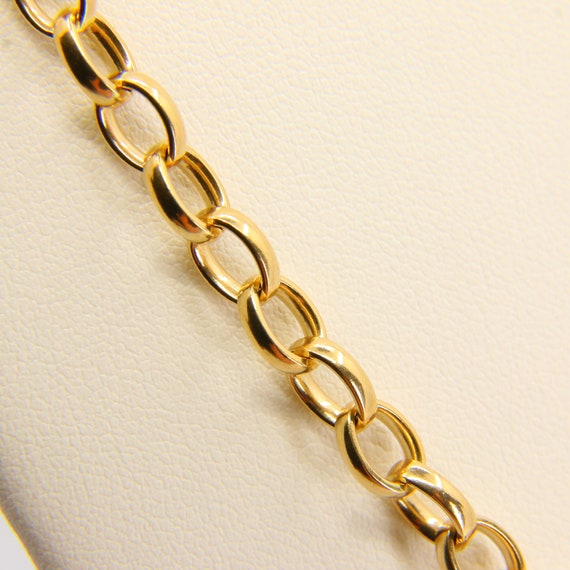 Vintage 9ct Belcher Chain Necklace Hallmarked 199… - image 6