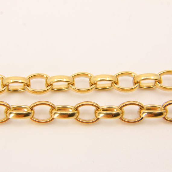Vintage 9ct Belcher Chain Necklace Hallmarked 199… - image 8