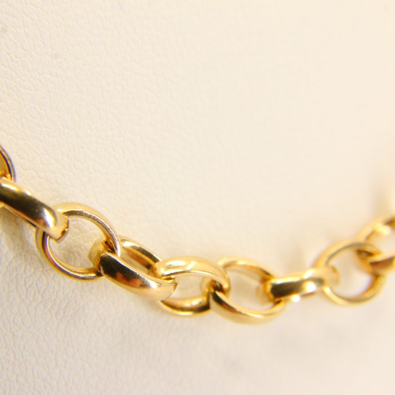 Vintage 9ct Belcher Chain Necklace Hallmarked 199… - image 4