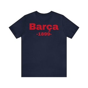 Barça1899 Spanish League Soccer Unisex Jersey Short Sleeve Tee