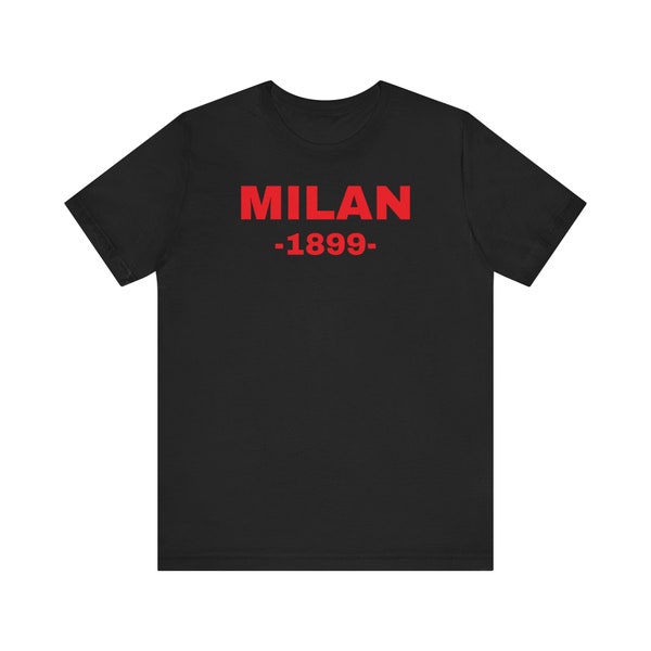 Milan 1899 Italian Soccer Calcio Jersey Short Sleeve Tee