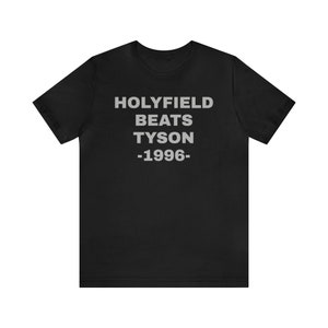 Holyfield vs Tyson 1 Heavyweight Champion, Classic Boxing,Boxing Legend, UFC, WBC, Sports Trendy Ts UNISEX Jersey Short Sleeve Tee