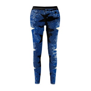 Vintage USA Patriotic American Flag USA Women&#39;s Cut & Sew Casual Leggings (AOP)