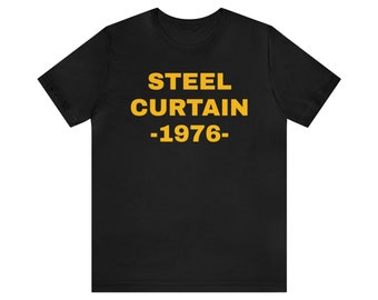 Steel Curtain Pittsburgh 1976 Unisex Jersey Short Sleeve Tee