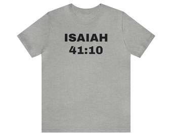 Bibel Vers Unisex Jersey Kurzarm T-Shirt