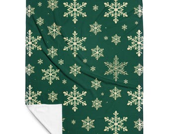 Snowflake Fleece Blanket: Cozy Winter Christmas Throw