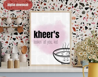 Indian food art, Indian food poster, Desi art, Indian wall art, hanging, Mumbai wall art, light pink, Islamic, Indian decor, Indian artwork