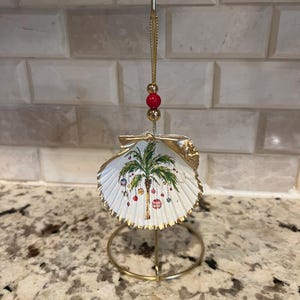 Christmas Palm tree  Shell ornaments