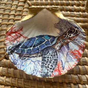Schildkröten Shell Tablett / Dekor