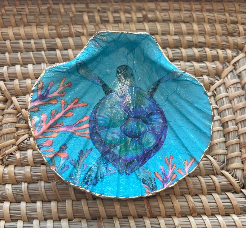 Turtle Shell Tray/decor - Etsy