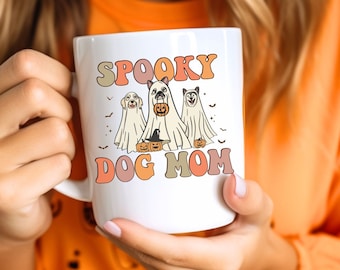 Spooky Dog Mom Ceramic Mug 11oz