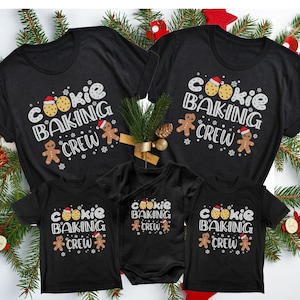 Cookie Back Crew Shirt, die Cookie Crew, Familien Weihnachtsshirt, Cookie Shirt, Weihnachtsbäcking Shirt, passende Familien Shirts, Lebkuchen