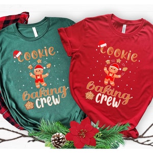 Cookie Back Crew Shirt, die Cookie Crew, Familien Weihnachtsshirt, Cookie Shirt, Weihnachtsbäcking Shirt, passende Familien Shirts, Lebkuchen