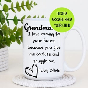 Personalized Gift For Grandma, Mothers Day Mug, Custom Gift From GrandKids, Keepsake Gift, Custom Mothers Day Gift, Personalize Mimi Mug