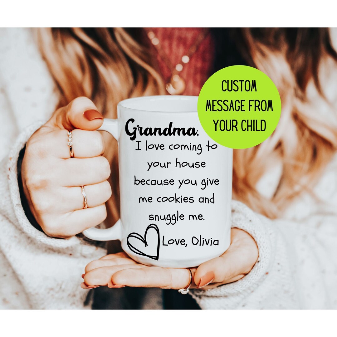 Personalized Gift for Grandma, Mothers Day Mug, Custom Gift From ...