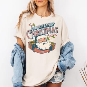 Custom Family Christmas Shirt Comfort Colors Matching Family Christmas Tshirt Personalized Name Christmas Shirt Christmas Gift For Mom