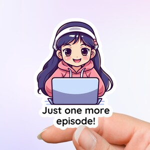 K-Drama Sticker: Just One More Episode!, Korean Drama Merch, Asian Drama Fan Gift