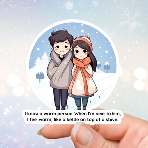 When the Weather is Fine K-Drama Sticker: Cozy Korean Drama Gift, K-Drama Quote