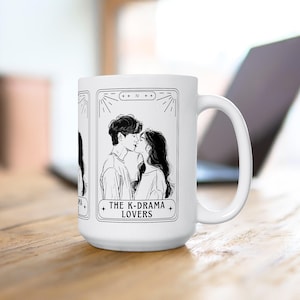 K-Drama Mug: Lovers Tarot Card, K-Drama Fan Gift, Korean Drama Merch, Variety of Sizes