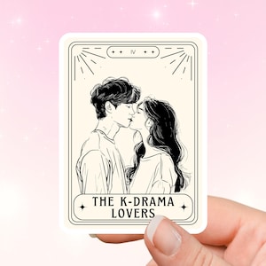 K-Drama Sticker: Lovers Tarot Card, Korean Drama Merch, K-Drama Love, Fan Gift