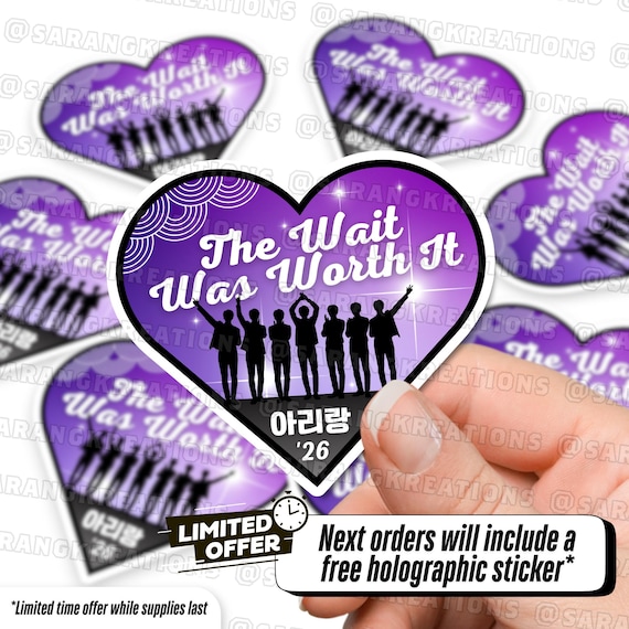 Kpop Concert Freebie Stickers, Tour Quality Vinyl Stickers (Matte Finish)