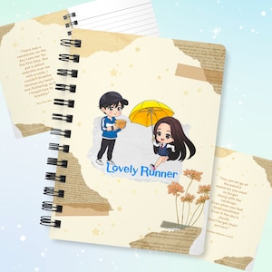 Lovely Runner Journal, Korean Drama Notebook, Kdrama Journal, Korean Drama Merch, Kdrama Fan Gift, Sol and Sun Jae Love